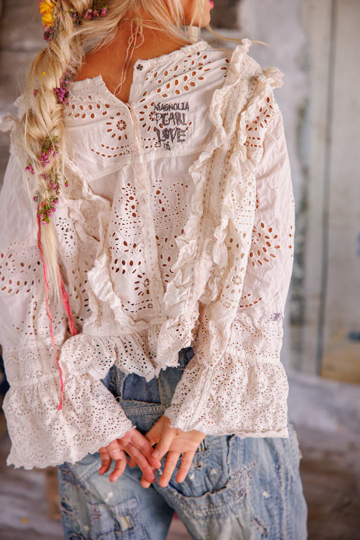 Magnolia Pearl Hermione Eyelet Blouse-Katze Boutique