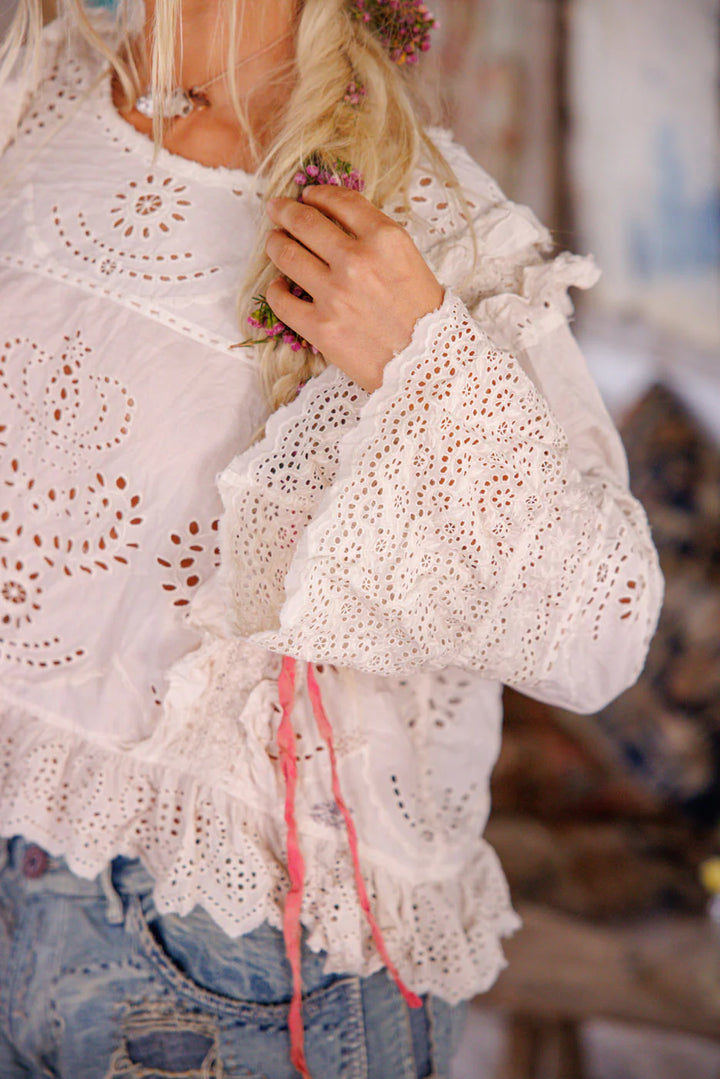 Magnolia Pearl Hermione Eyelet Blouse-Katze Boutique