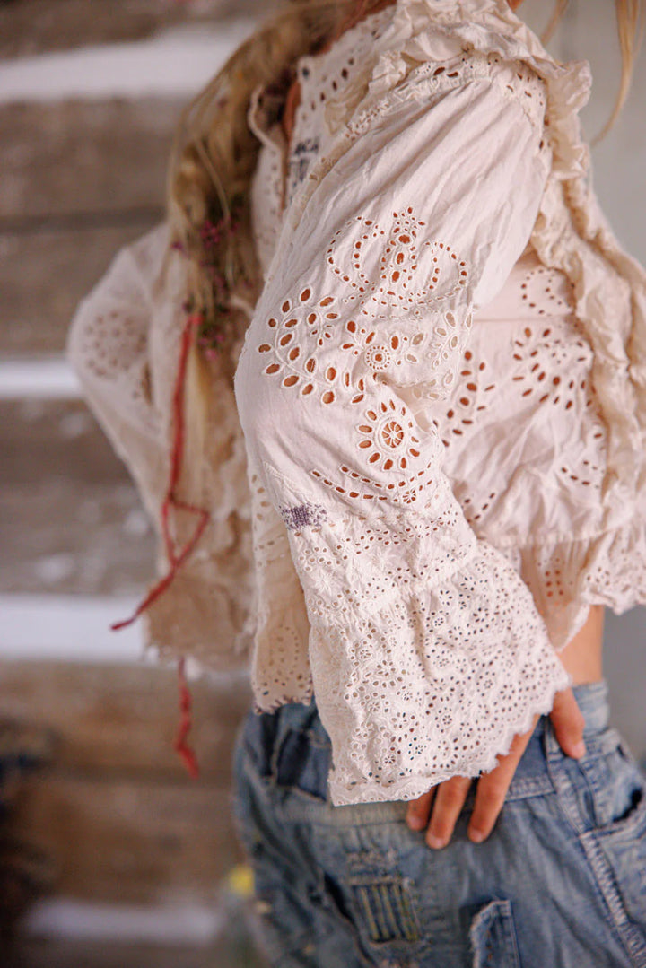 Magnolia Pearl Hermione Eyelet Blouse-Katze Boutique