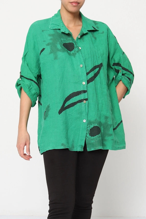 Made In Italy Linen Shirt-Katze Boutique