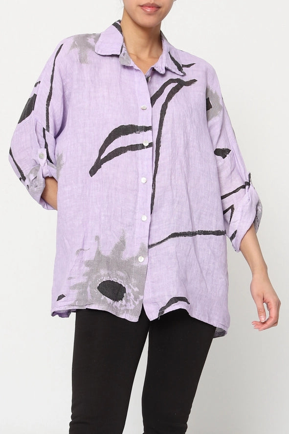 Made In Italy Linen Shirt-Katze Boutique