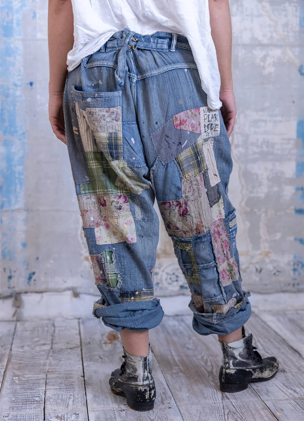 Magnolia Pearl Patchwork Crossroads Denims-Katze Boutique