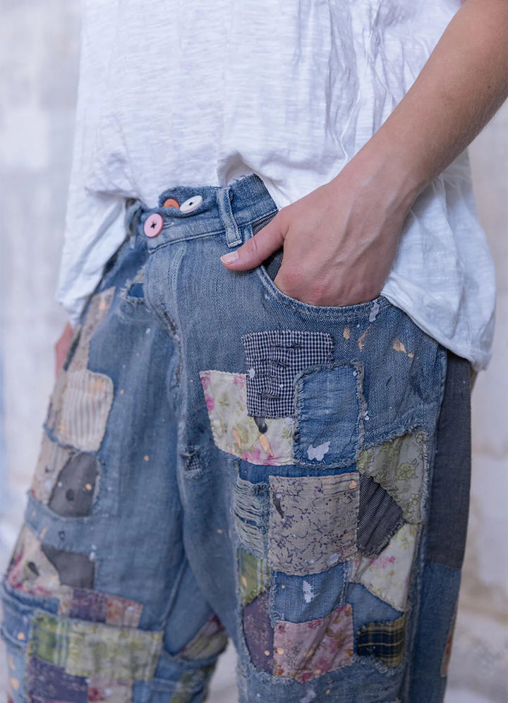 Magnolia Pearl Patchwork Crossroads Denims-Katze Boutique