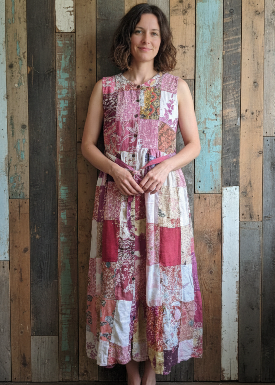 Jaded Gypsy Patchwork Long Dress-Katze Boutique