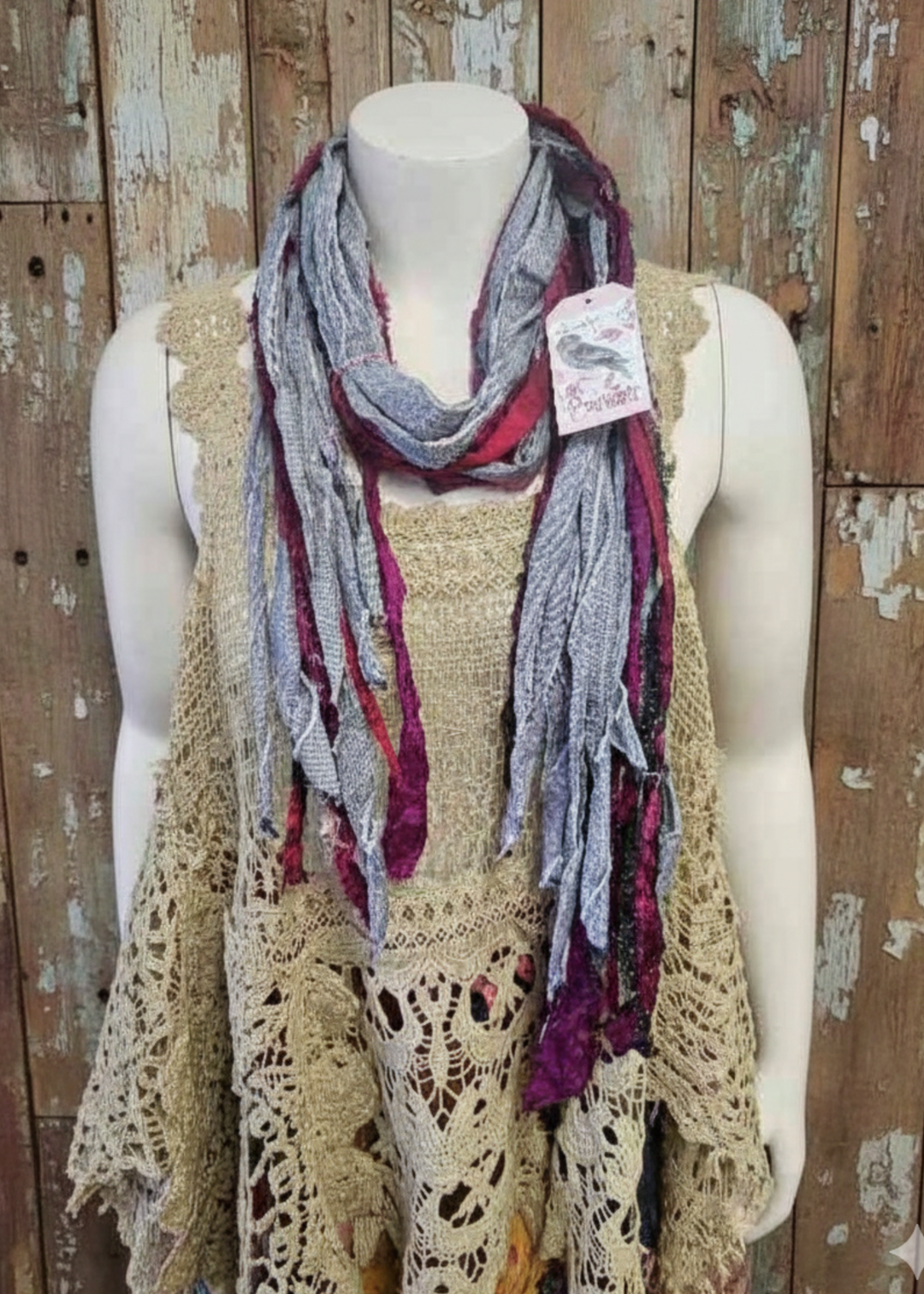 Fringe Scarf My Gypsy Soul-Katze Boutique