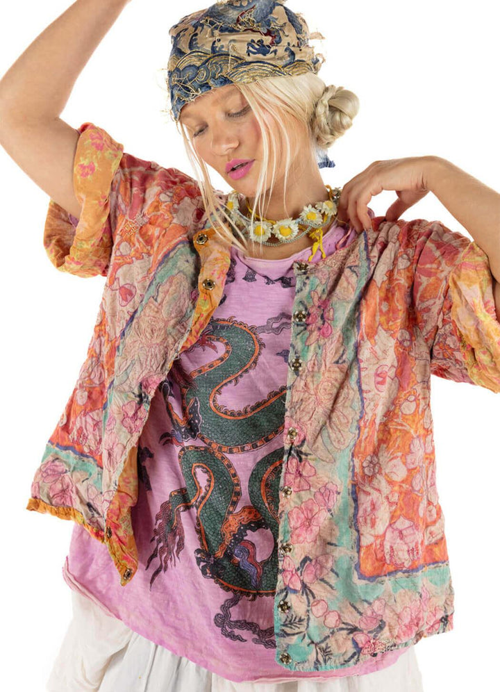 Magnolia Pearl Floral Isabeau Kimono - Katze Boutique