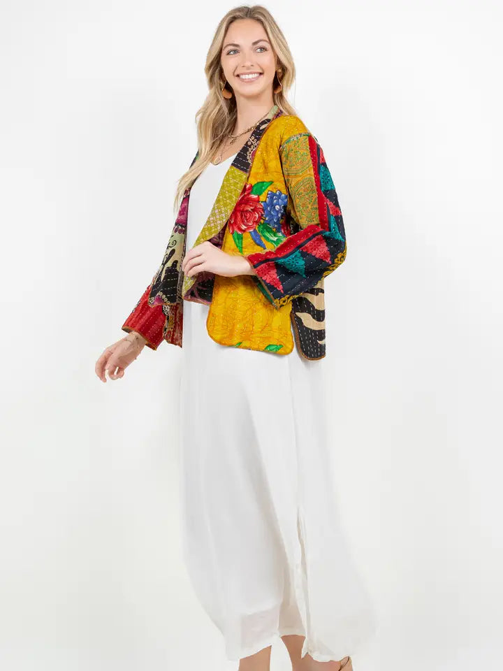 Artisan Patchwork Jacket-Sterling Style-Katze Boutique