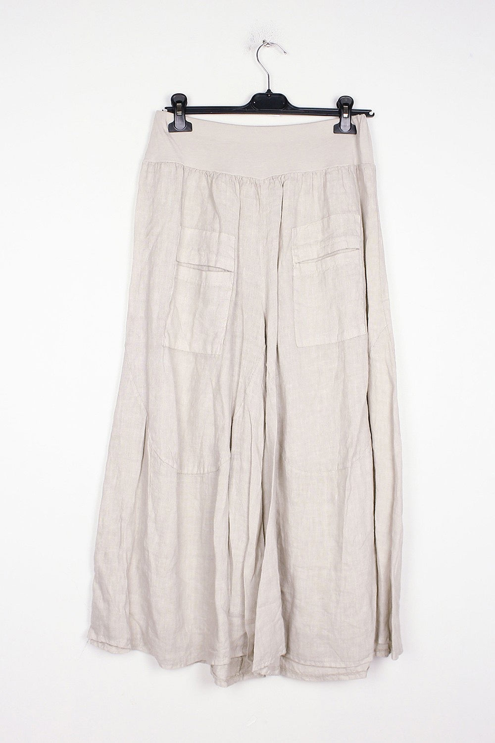 Made In Italy Wide Leg Linen Pants