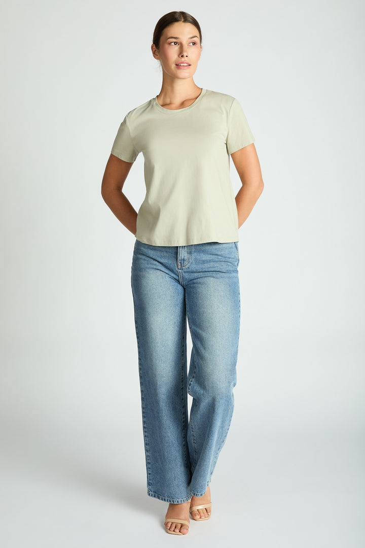 Cotton Short Sleeve Crop Top-LOIT-Katze Boutique