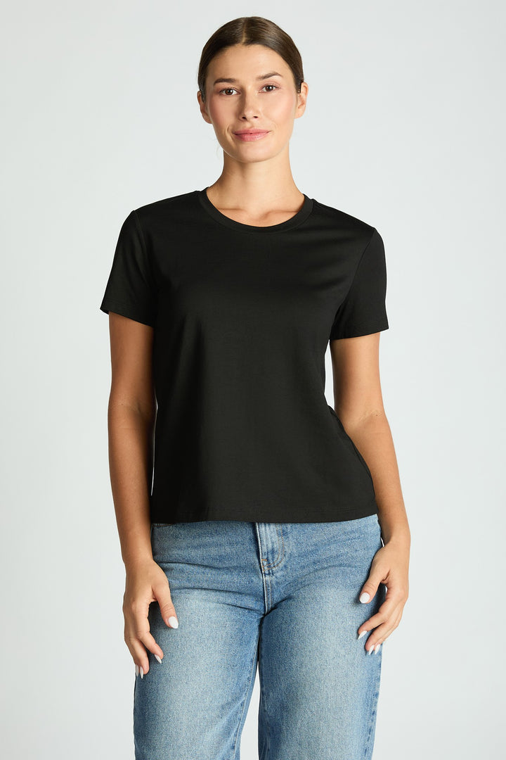 Cotton Short Sleeve Crop Top-LOIT-Katze Boutique