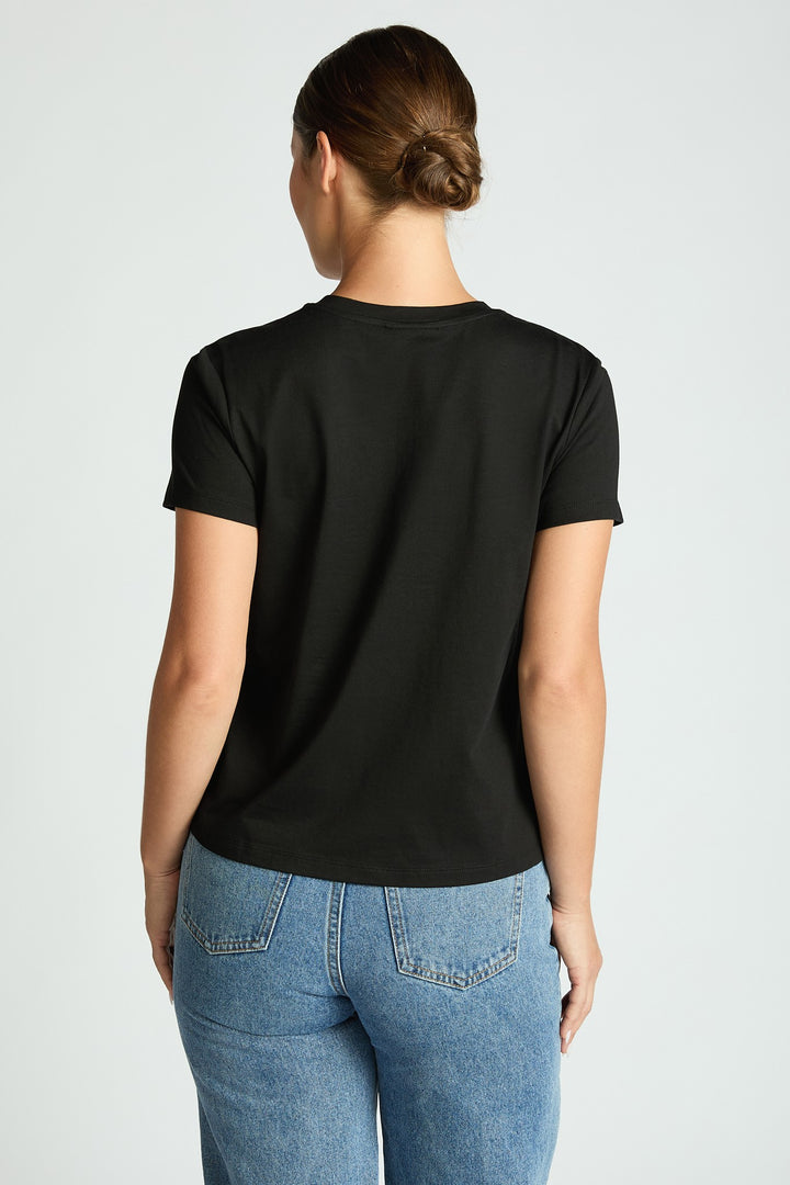 Cotton Short Sleeve Crop Top-LOIT-Katze Boutique