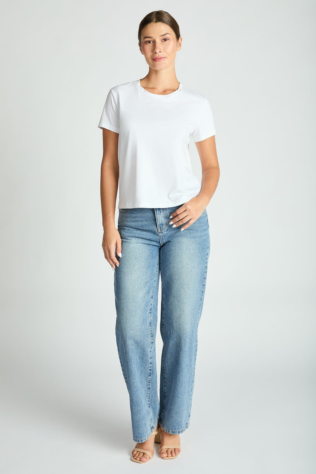 Cotton Short Sleeve Crop Top-LOIT-Katze Boutique