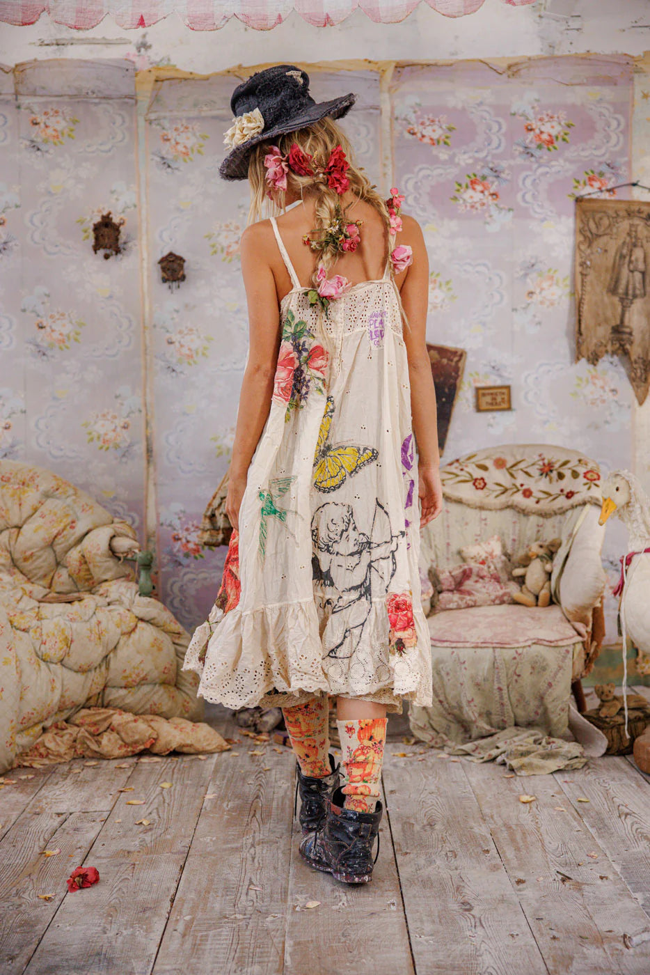 Magnolia Pearl Eyelet Avril Tank Dress-Katze Boutique
