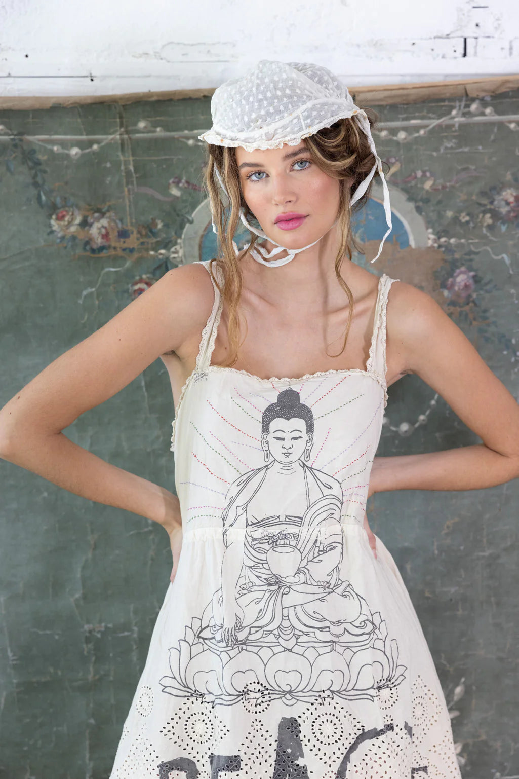 Magnolia Pearl Eyeled Tevy Peace Tank Dress-Katze Boutique