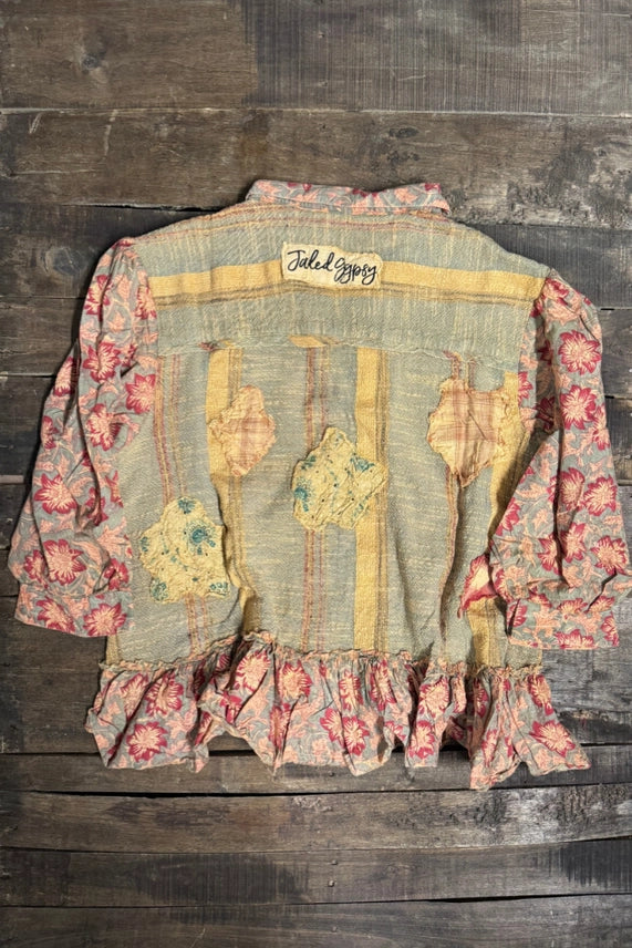 Jaded Gypsy Early Bloom Top | Bohemian Floral Blouse | Katze Boutique