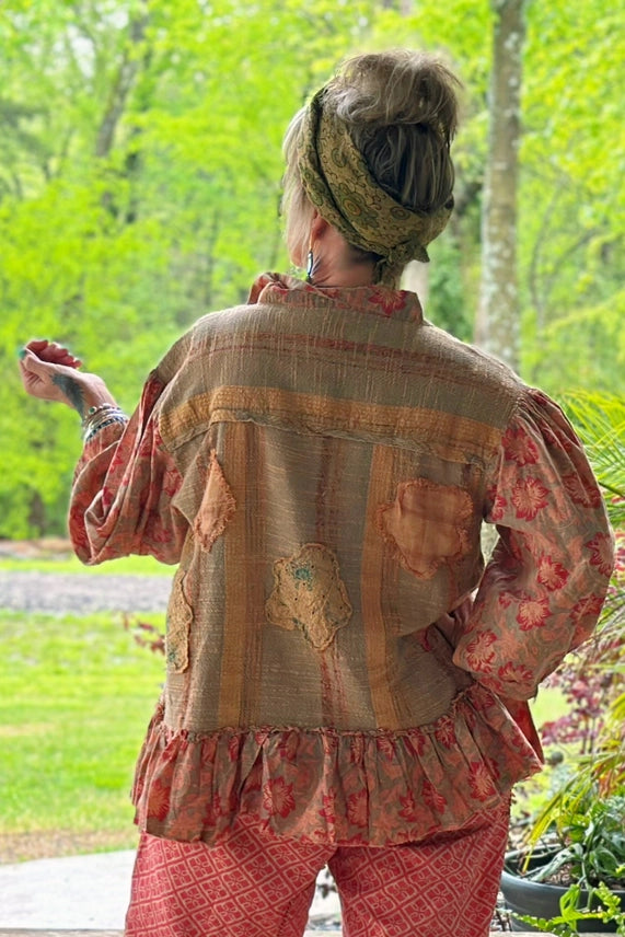 Jaded Gypsy Early Bloom Top | Bohemian Floral Blouse | Katze Boutique