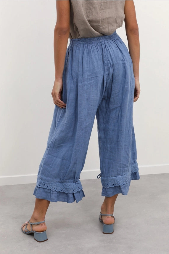 Eyelet Embroidery Linen Bloomers