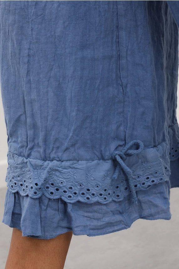 Eyelet Embroidery Linen Bloomers