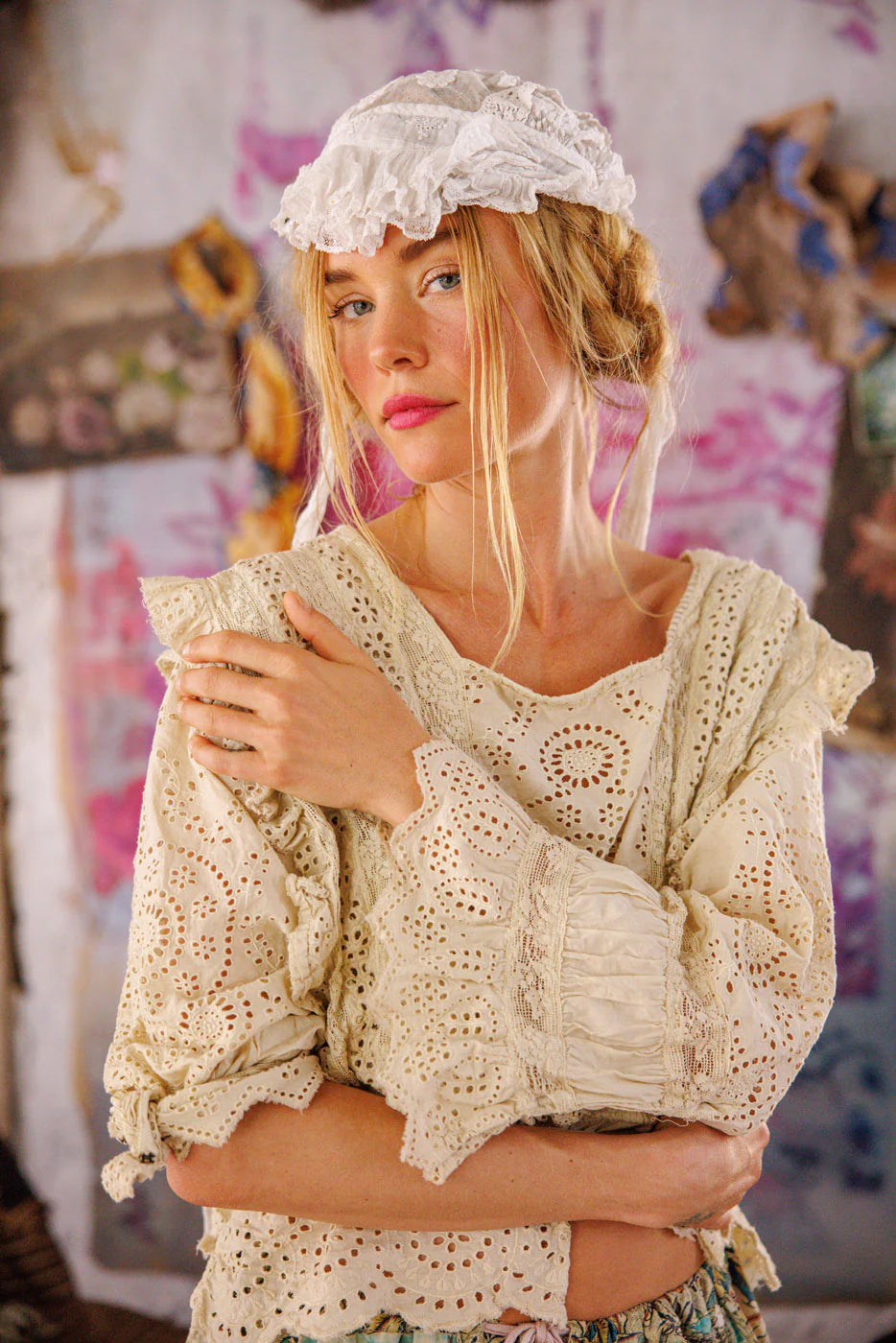 Magnolia Pearl Eyelet Rosario Blouse-Katze Boutique