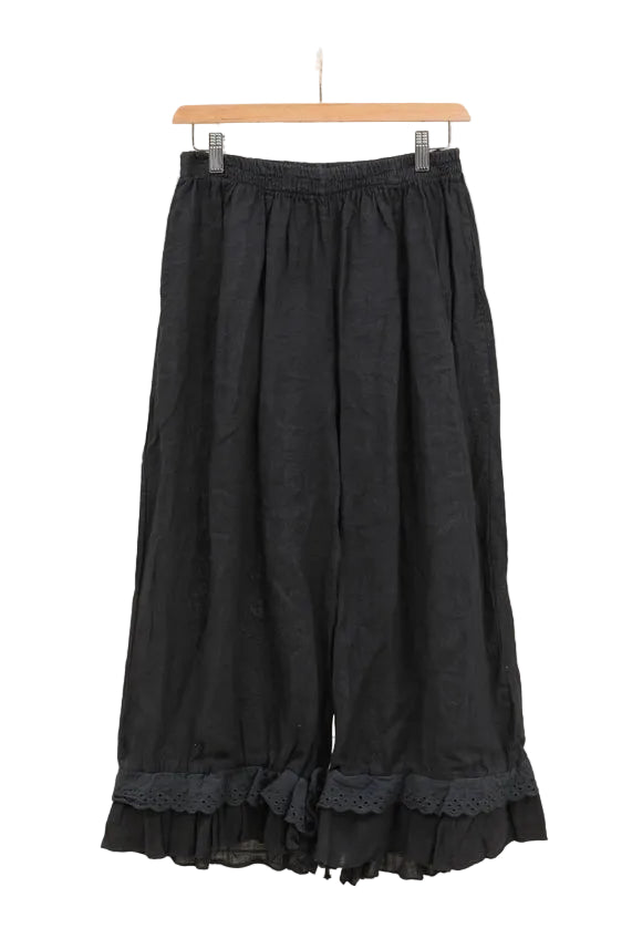 Eyelet Embroidery Linen Bloomers | Made in Italy – Katze Boutique