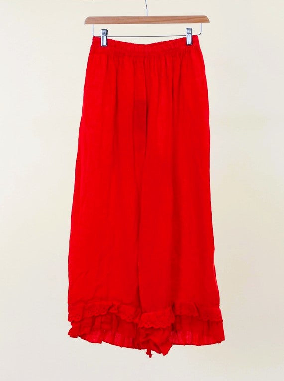 Eyelet Embroidery Linen Bloomers | Made in Italy – Katze Boutique