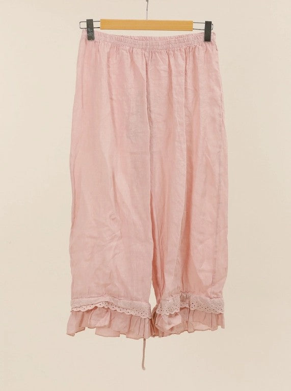 Eyelet Embroidery Linen Bloomers