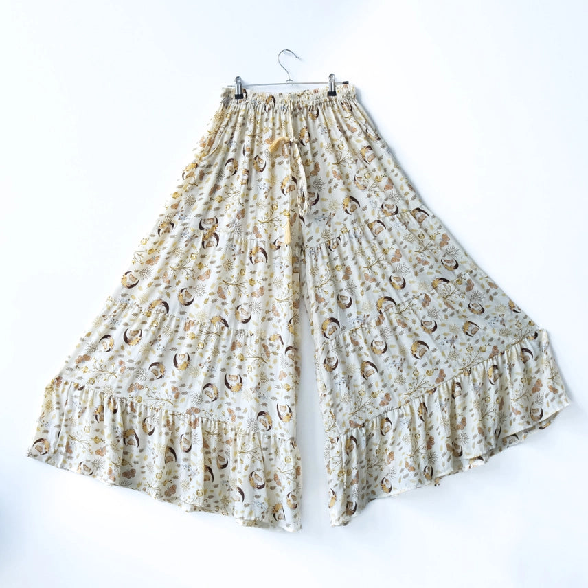 Celestial Boho Pants | Wide Leg Palazzo Witchy Pants | Katze Boutique