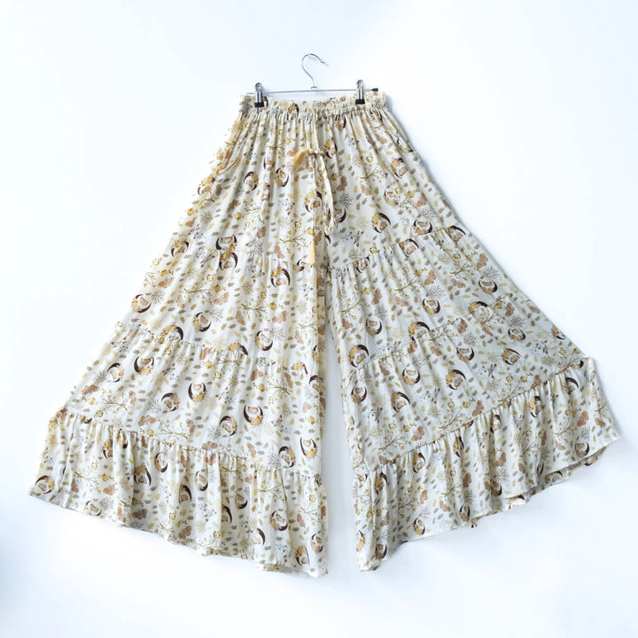 Celestial Boho Pants | Wide Leg Palazzo Witchy Pants | Katze Boutique