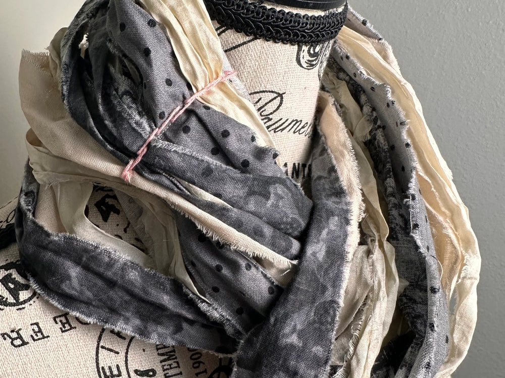 Fringe Scarf -French Gray-Katze Boutique