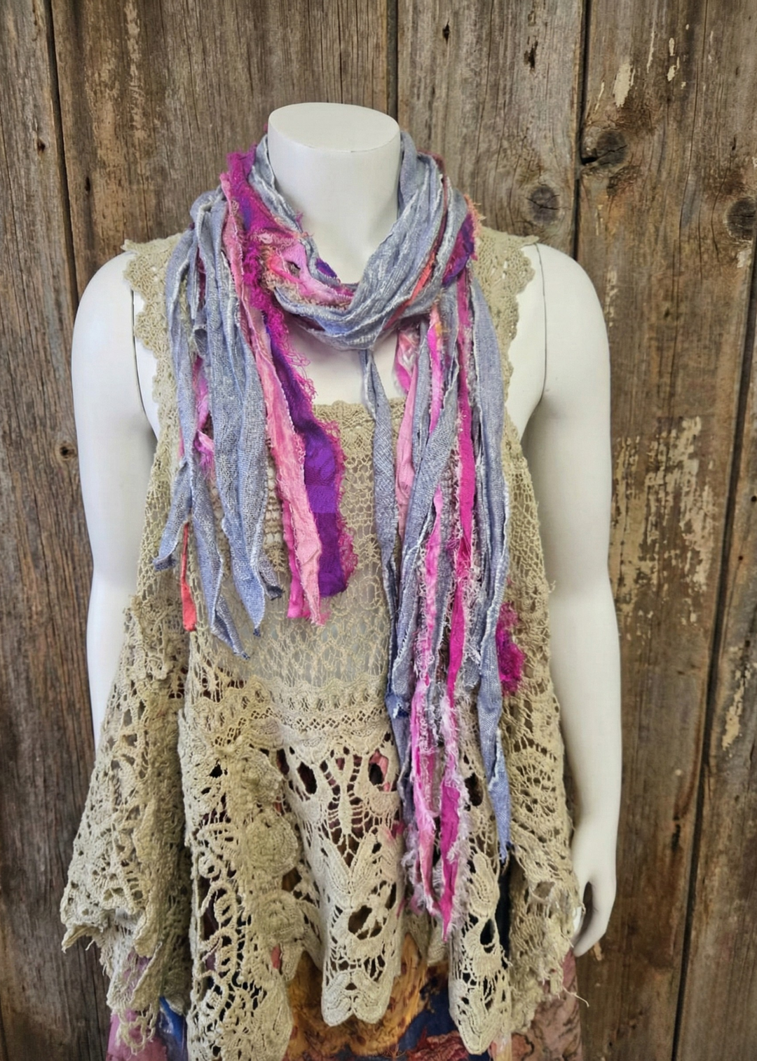 Handmade Fringe Scarf Pillow Talk-Katze Boutique