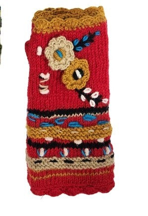 Wool Winter Fingerless Gloves