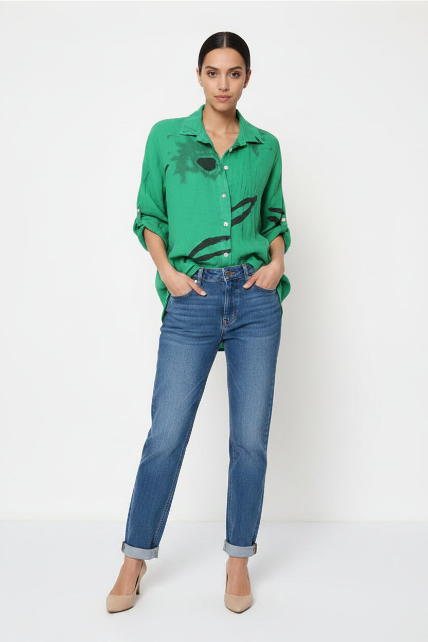 LEA & LUC Linen Shirt-Katze Boutique
