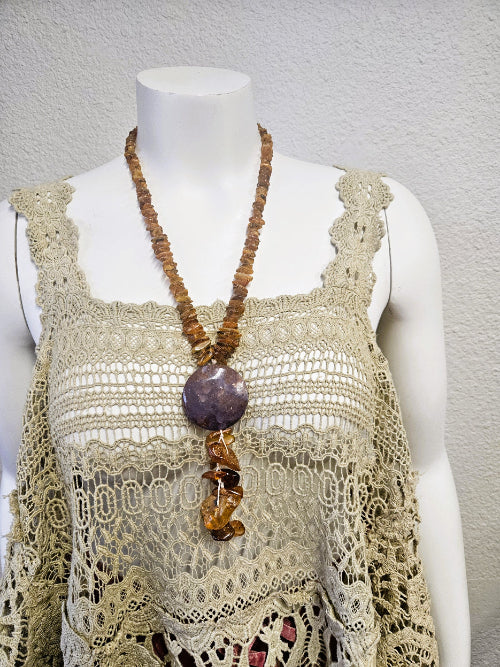Handmade Amber Necklace -Katze Boutique