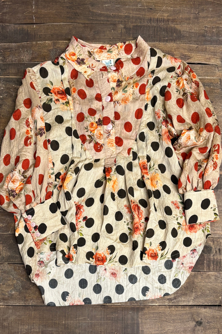 Jaded Gypsy Harvest Treasures Tunic-Midnight Dot-Katze Boutique