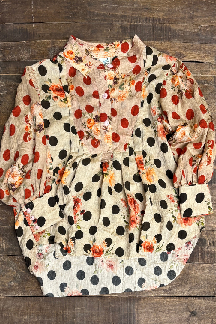 Jaded Gypsy Harvest Treasures Tunic-Midnight Dot-Katze Boutique