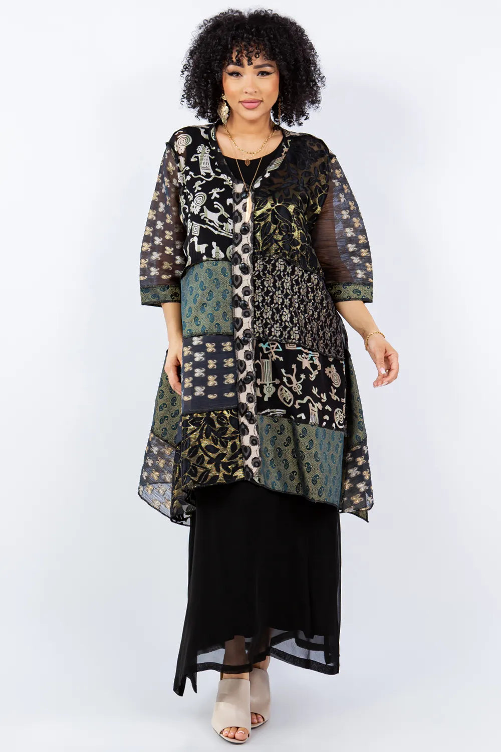 Wearable Art Patchwork Tunic-Katze Boutique
