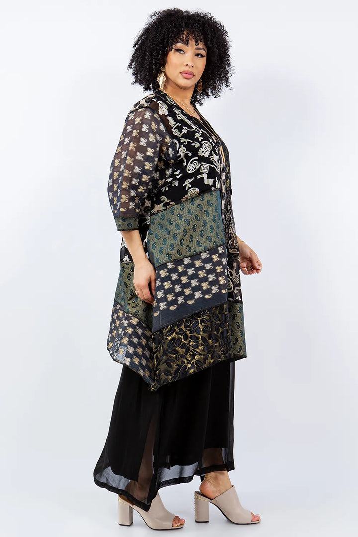 Wearable Art Patchwork Tunic-Katze Boutique