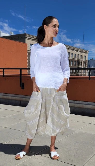 INIZIO Italy Magic Stripe Skirt-Katze Boutique
