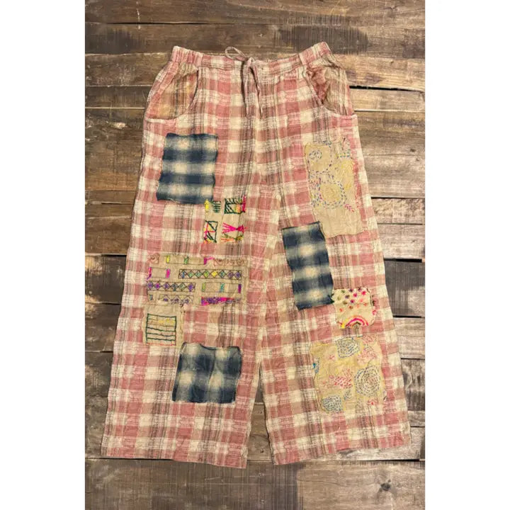 Jaded Gypsy Patchwork Pants | Bohemian Sunrise Pants | Katze Boutique