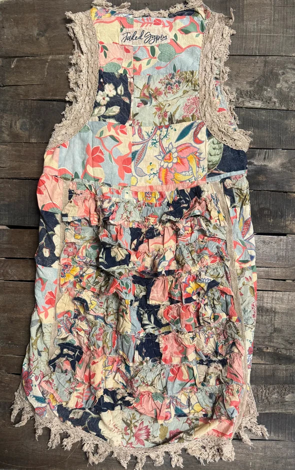 Jaded Gypsy Ruffle High-Lo Floral Top | Katze Boutique