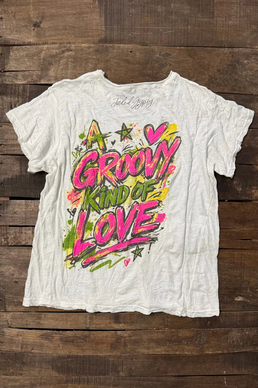 House of Jaded Gypsy Worn and Weathered Tee-Katze Boutique