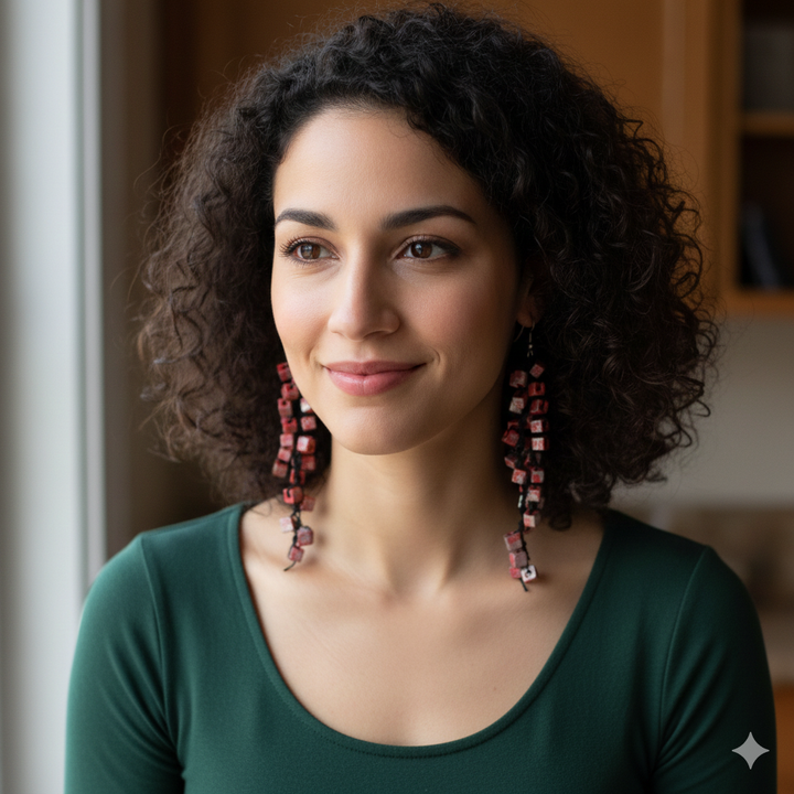 Leatherette LOVE Earrings-Katze Boutique