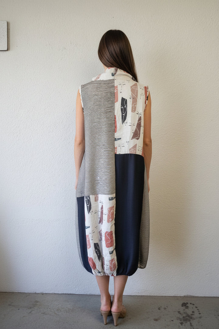 Kozan Alessandra Dress In Faces-Katze Boutique