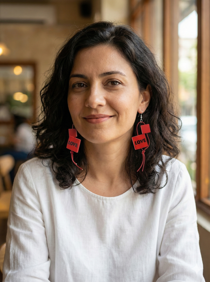 Leatherette LOVE Earrings-Katze Boutique