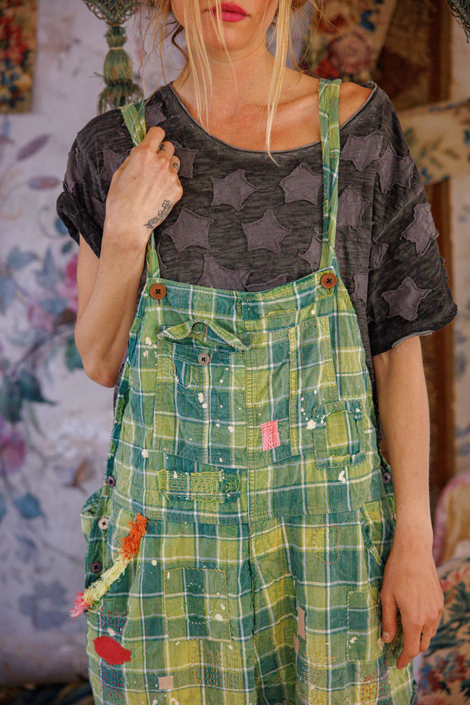 Magnolia Pearl Love Overalls-Katze Boutique