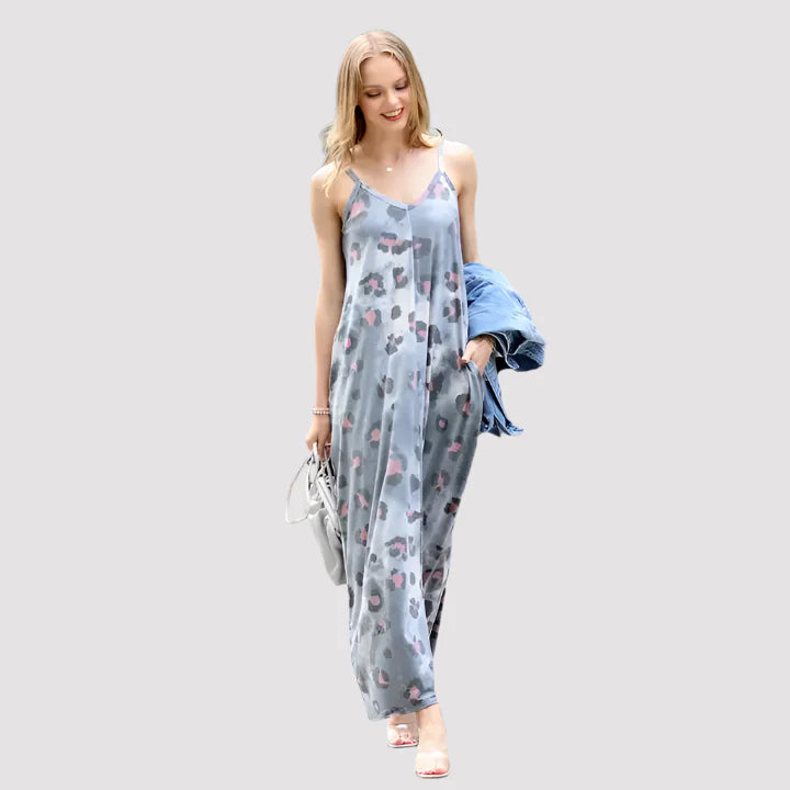 Cami Maxi Dress with Side Pockets-Katze Boutique