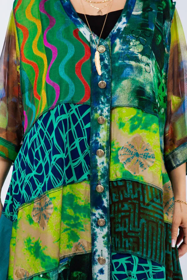 Wearable Art Asymmetrical Tunic-Katze Boutique