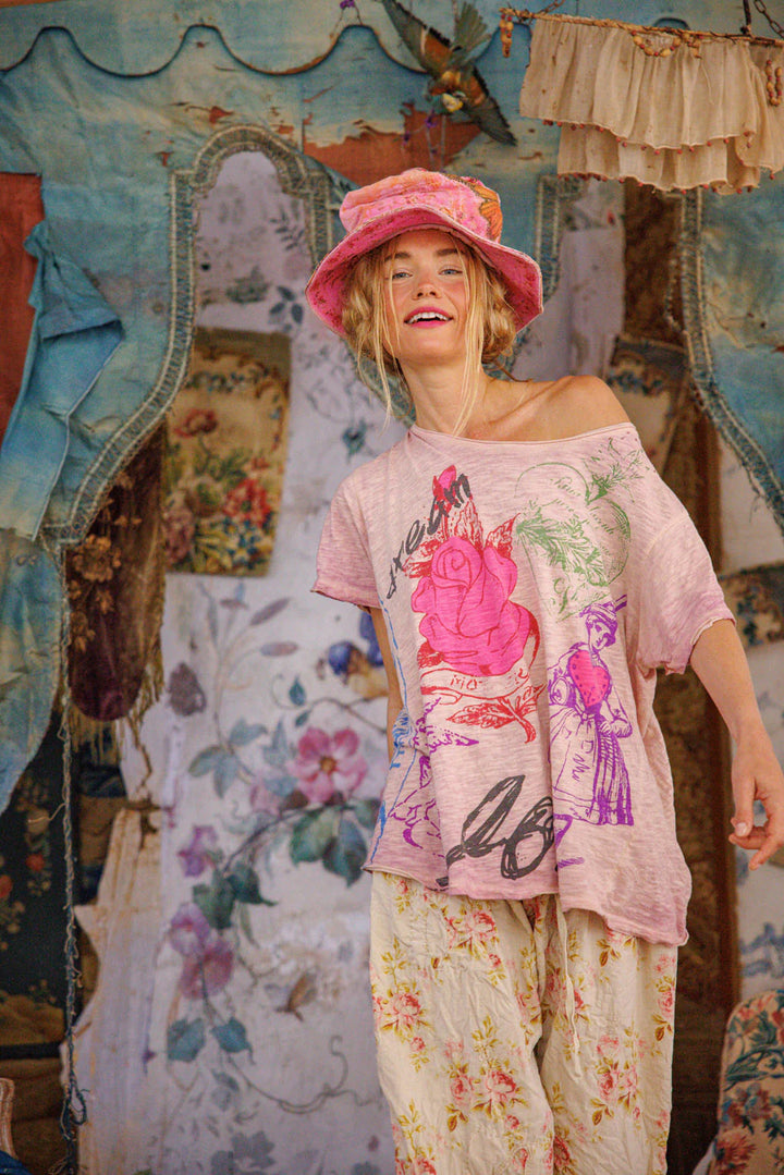 Magnolia Pearl Mix Graphics Tee-Katze Boutique