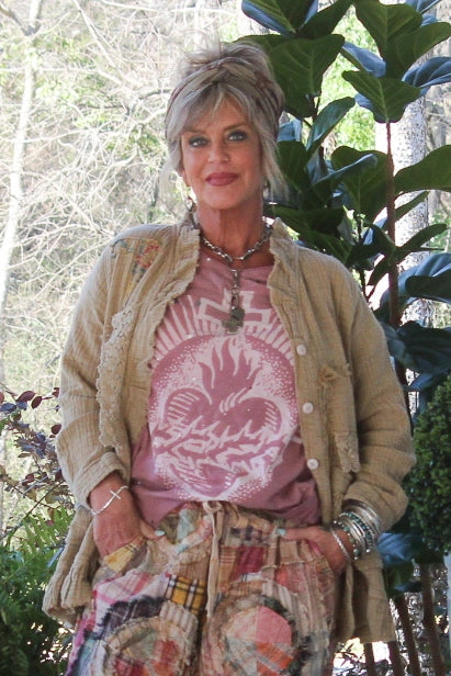 Jaded Gypsy Moon Dance Tee Cherished Heart-Katze Boutique