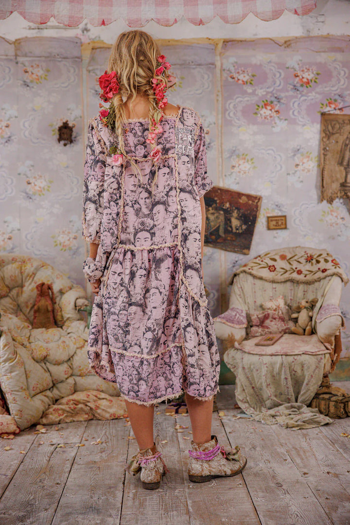 Magnolia Pearl Mural Frida Helenia Dress-Katze Boutique